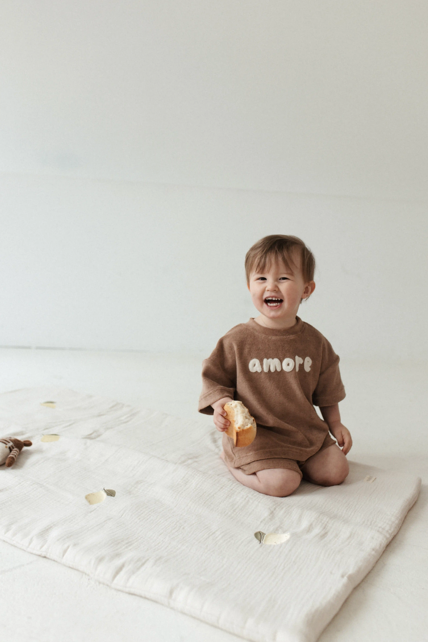 Melots - Spielmatte / Krabbeldecke "Zitrone" | off-white