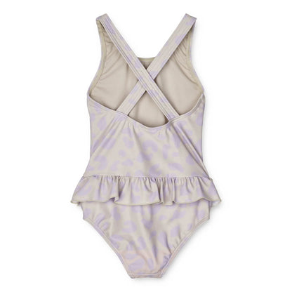 Liewood - Badeanzug "Amara Printed Swimsuit" | leo / misty lilac Liewood