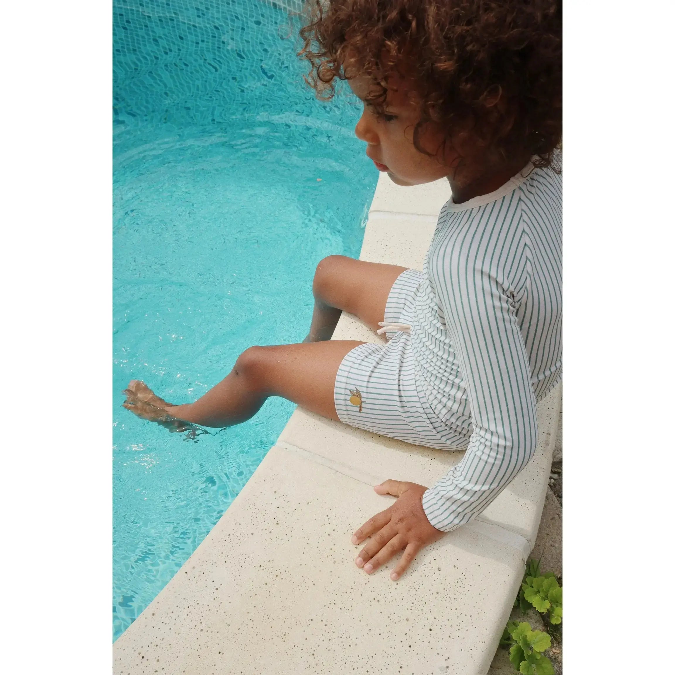 Konges Sløjd - Badehose "ASTER SWIM PANTS GRS" | tea stripe