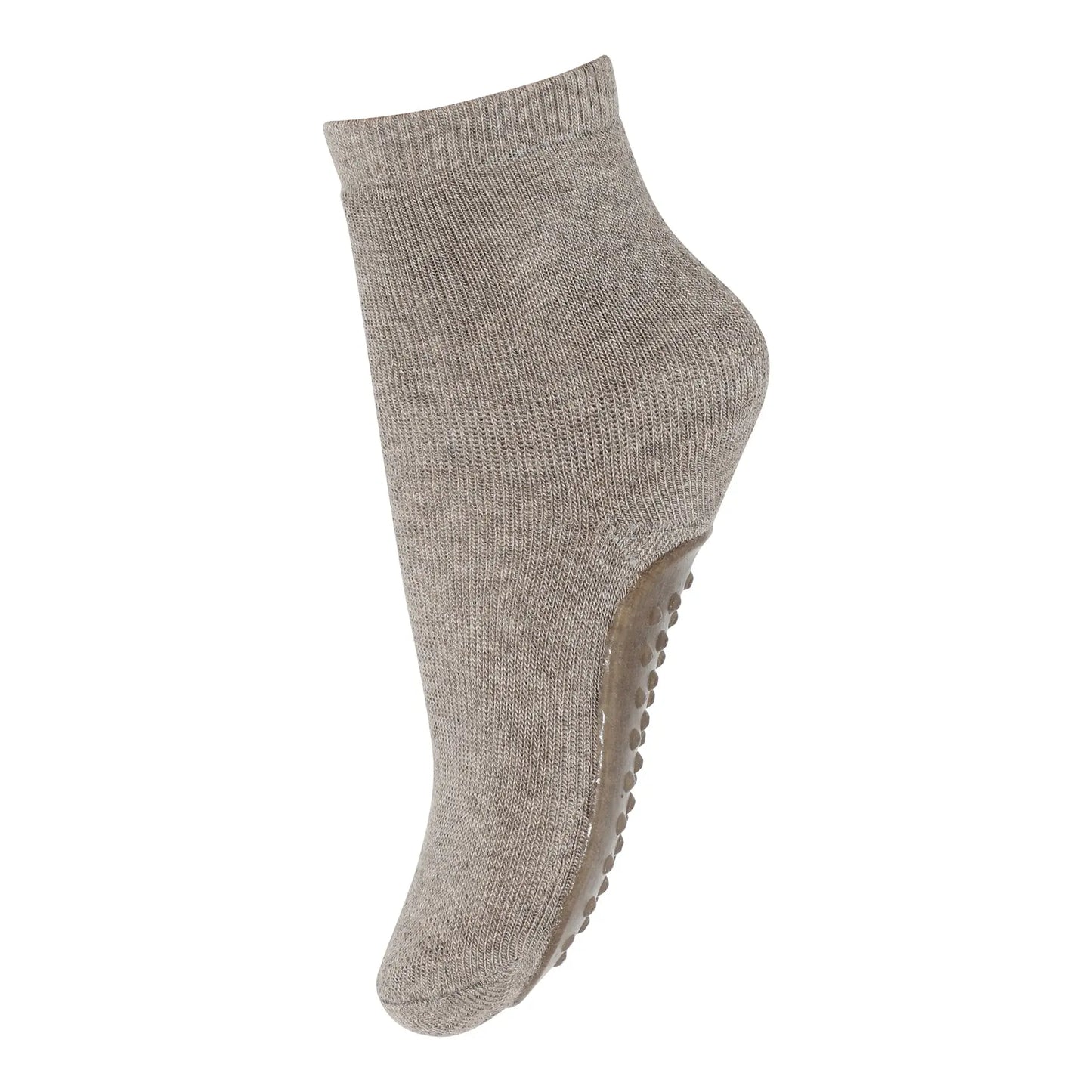 mp Denmark - Anti-Rutsch Socken "Wool Socks - Anti-Slip" | light brown melange MP Denmark