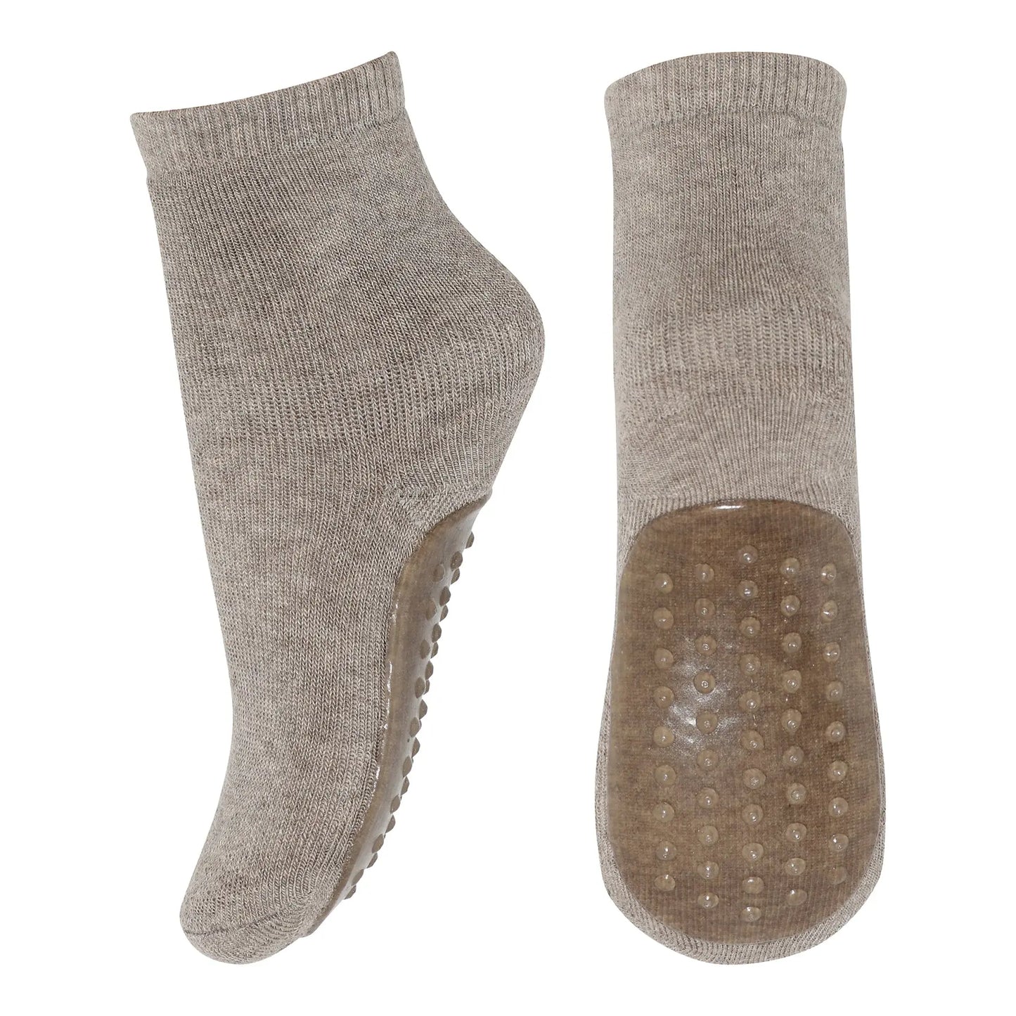 mp Denmark - Anti-Rutsch Socken "Wool Socks - Anti-Slip" | light brown melange MP Denmark