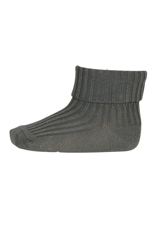 mp Denmark - Socken "Wool Rib Baby Socks" | agave green MP Denmark