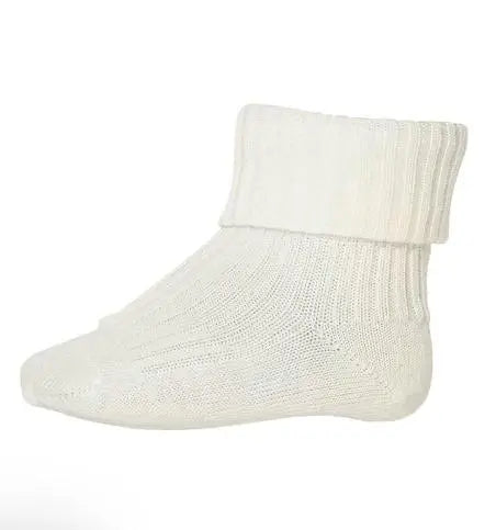 mp Denmark - Socken "Wool Rib Baby Socks" | snow white MP Denmark