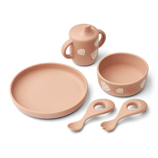 Liewood - Tischset "Ryle Printed Tableware Set" | shell / pale tuscany Liewood