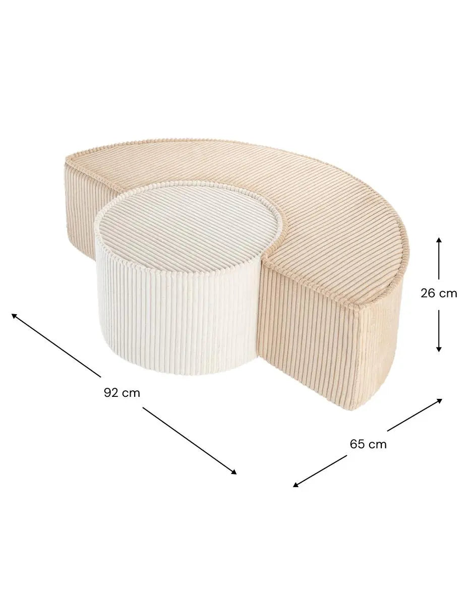 Wigiwama - Sitzpuff-Set "Pouffe Set" | brown-sugar-pouffe-seat