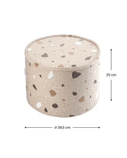 Wigiwama - Sitzpuff "Pouffe" | terrazzo-sand