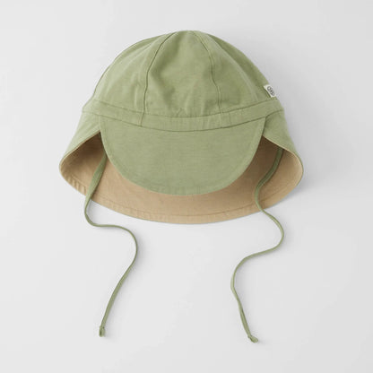 Cloby - Wendbarer Sonnenhut mit UV-Schutz "Sun Hat" |  olive green / sandy beach cloby