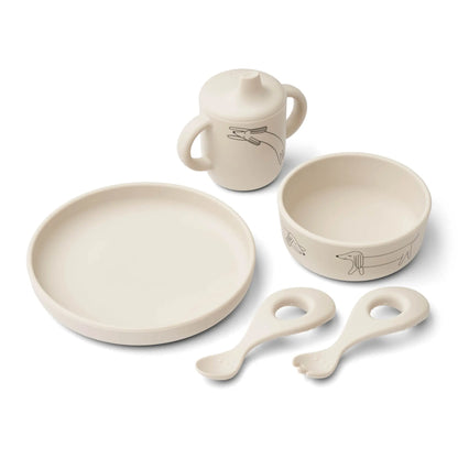 Liewood - Tischset "Ryle Printed Tableware Set" | dog / sandy Liewood