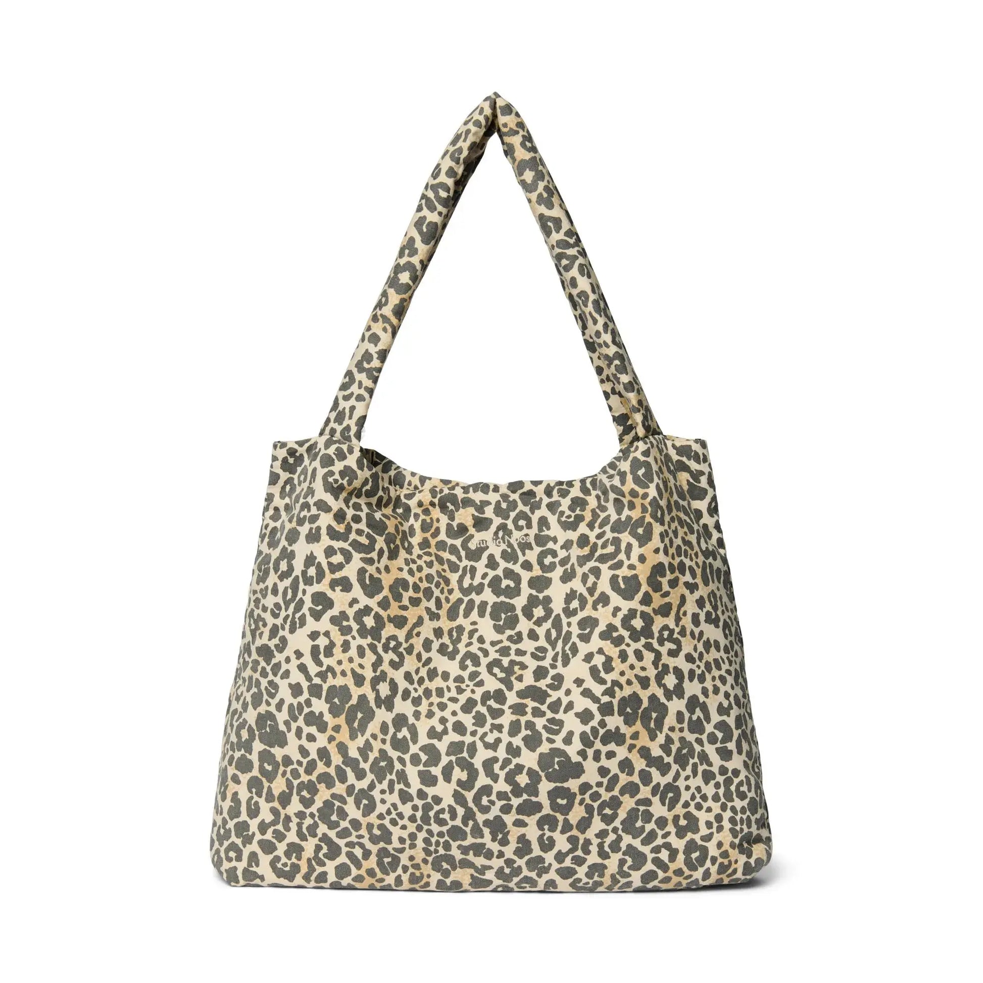 Studio Noos - Tasche "Soft Cotton Leopard Mom Bag" | beige / schwarz Studio Noos