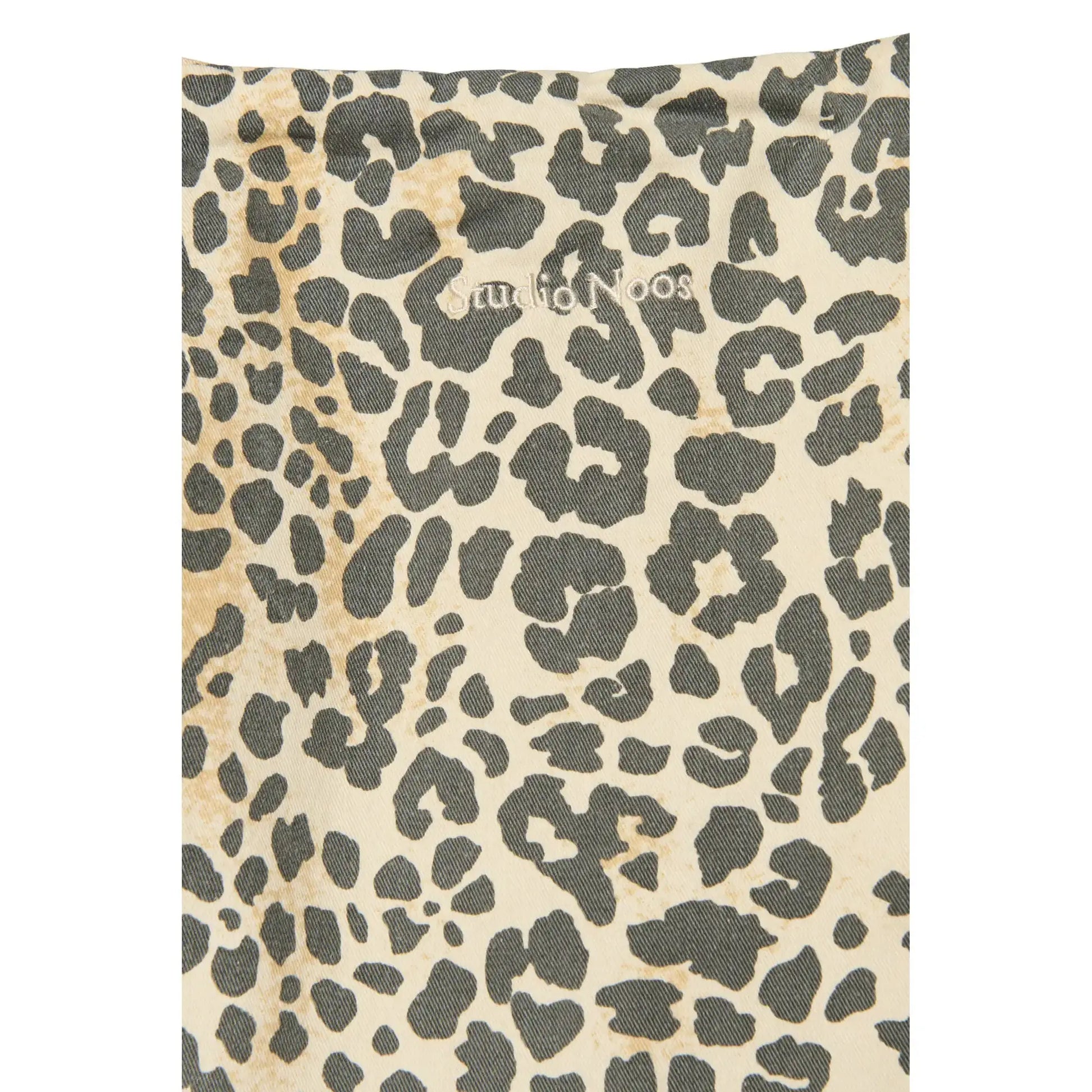 Studio Noos - Tasche "Soft Cotton Leopard Mom Bag" | beige / schwarz Studio Noos