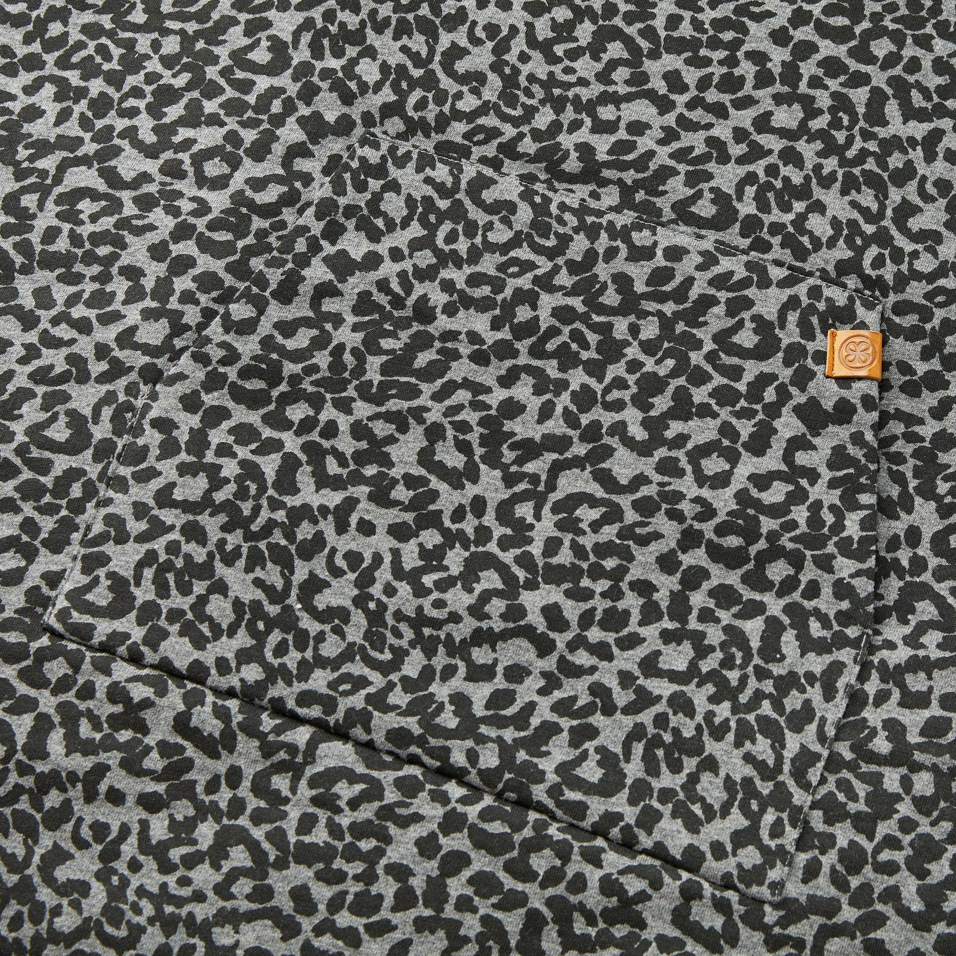 Cloby - Teddy Poncho | leopard (grau/schwarz) cloby