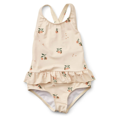 Liewood - "Amara Printed Swimsuit" | peach / sea shell Liewood