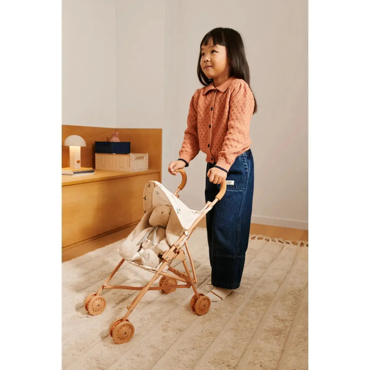 Liewood - Kinder Puppenwagen "Elsie Doll Stroller" | peach / sea shell Liewood