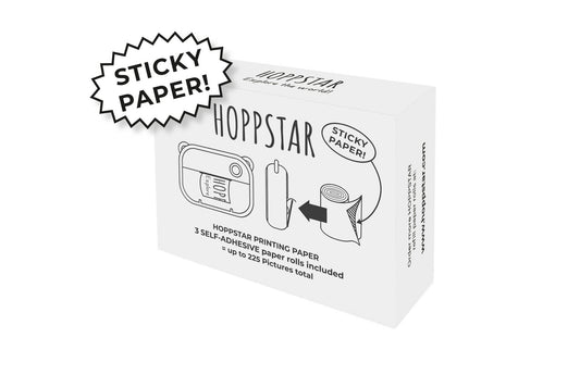 Hoppstar - Papierrollen - Selbstklebend - 3er Nachfüllpack