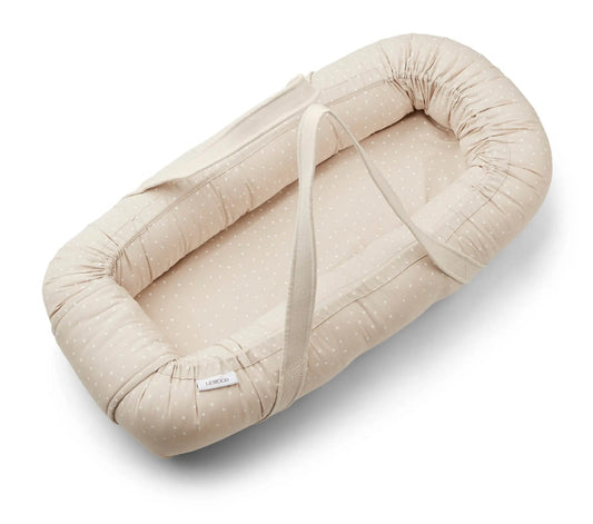 Liewood - Babynest "Gro Confetti Sandy" | beige / weiss Liewood