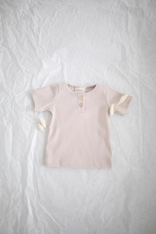 MOMMYLOVE.S – Basic Rib Shirt | beige - Leja Concept Store Mommylove.s