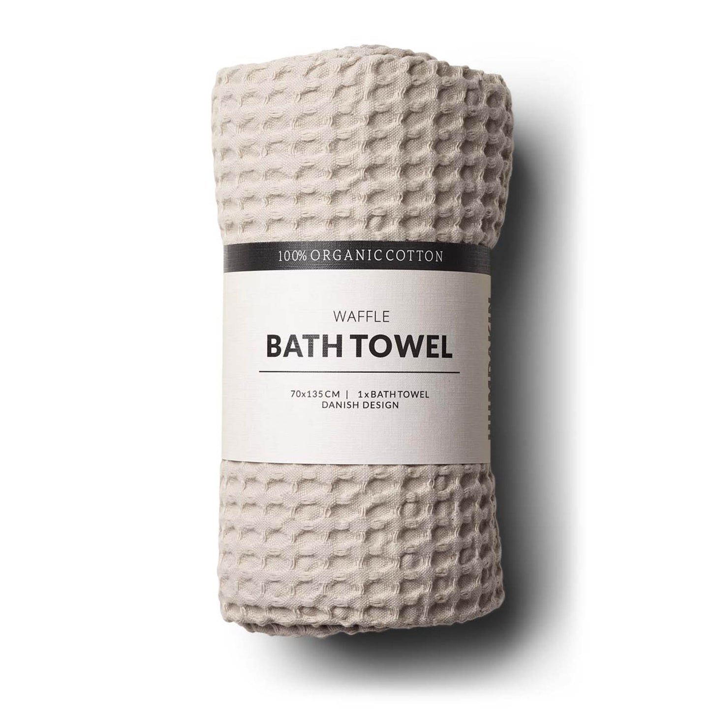 HUMDAKIN - Badehandtuch mit Waffel-Optik "Waffle Bath Towels" | light stone - Leja Concept Store
