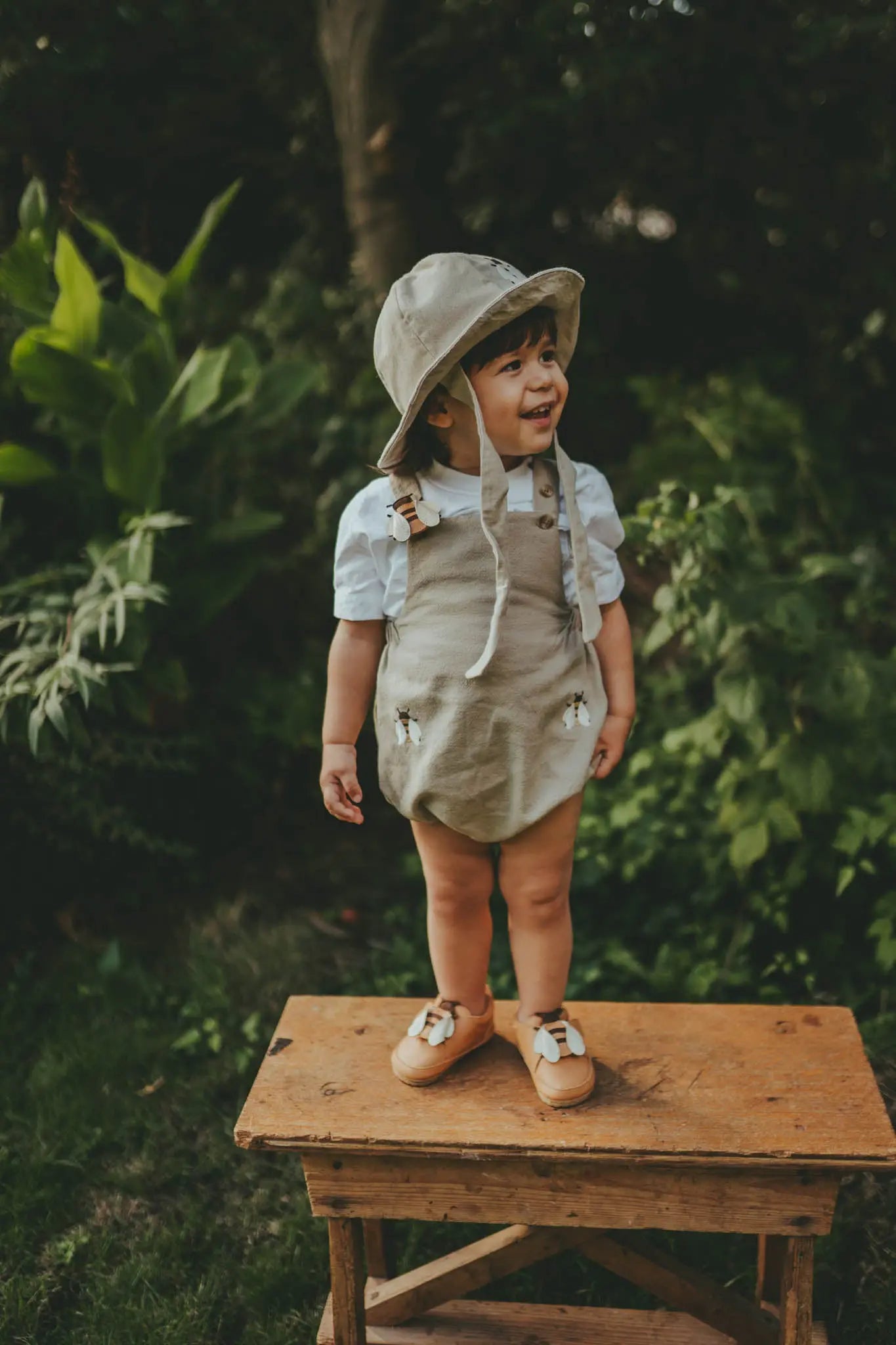 Donsje - Hosenanzug "Gig Romper  Bee" | latte - Leja Concept Store