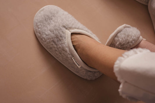 Binibamba - Mama Merino-Schuhe "Booties" | cloud - Leja Concept Store