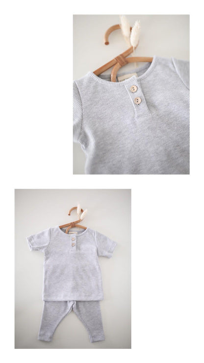 MOMMYLOVE.S – Basic Rib Shirt | hellgrau - Leja Concept Store Mommylove.s