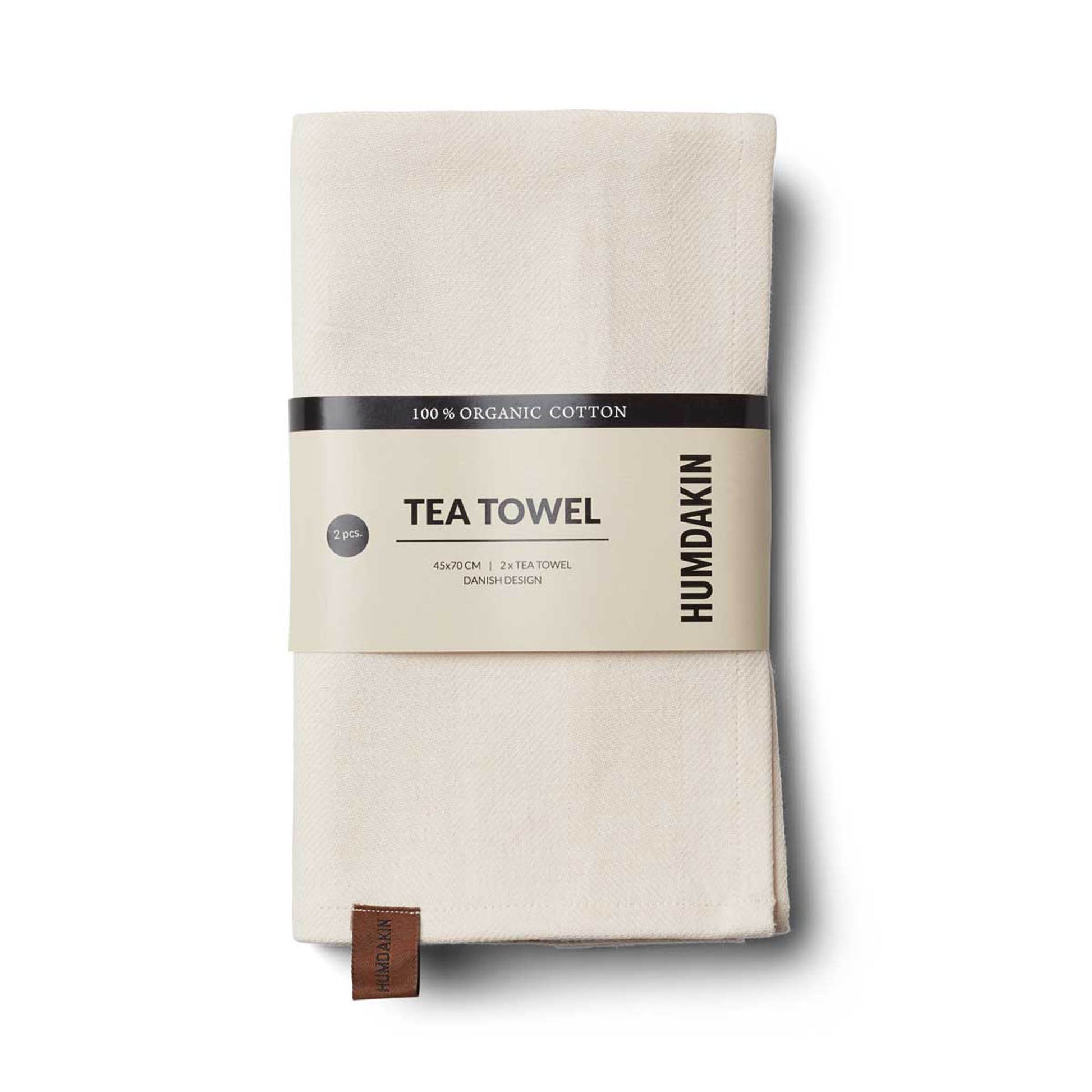 HUMDAKIN - 2er Pack Geschirrtücher "Organic tea towel" | 029 shell - Leja Concept Store