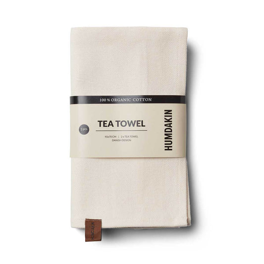 HUMDAKIN - 2er Pack Geschirrtücher "Organic tea towel" | 029 shell - Leja Concept Store