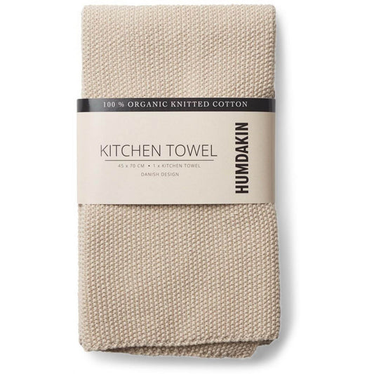 HUMDAKIN - Küchenhandtuch gestrickt "Knitted kitchen towel" | light stone