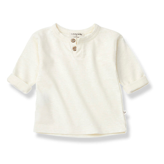 1 + in the Family - Longsleeve T-shirt "Albert" | off-white - Leja Concept Store