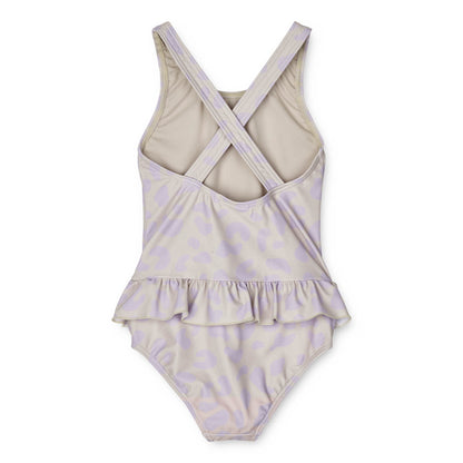 Liewood - Badeanzug "Amara Printed Swimsuit" | leo / misty lilac - Leja Concept Store