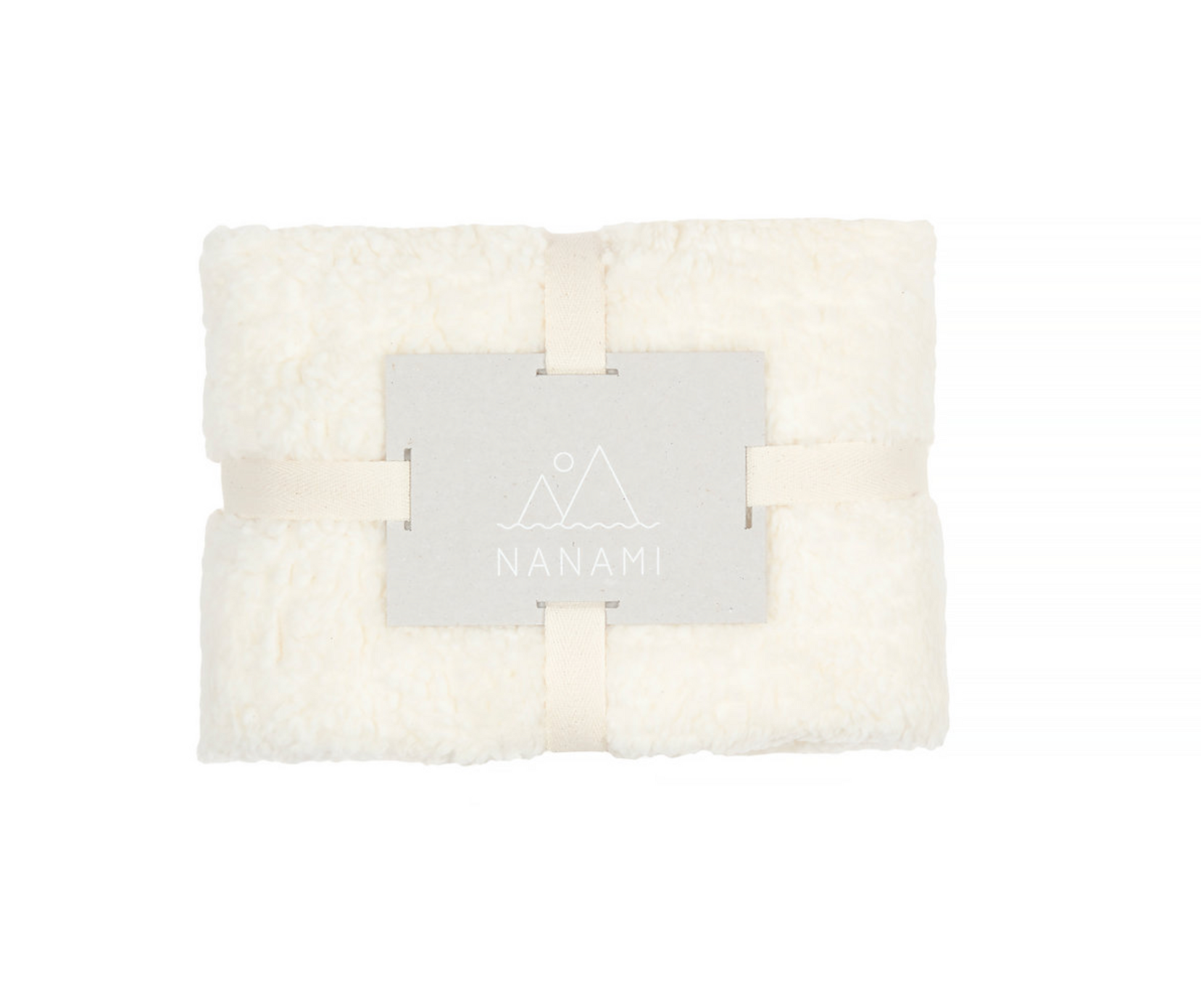 Nanami - Bezug für Babynest rund "Nest Cover I Teddy" | off-white - Leja Concept Store