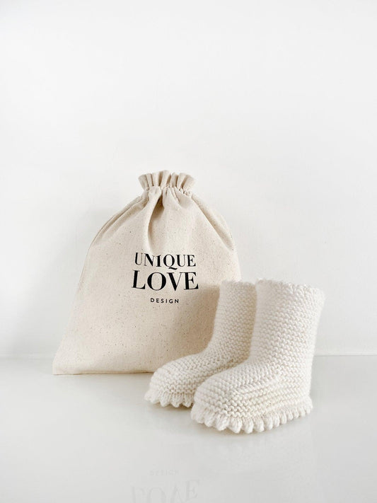 Unique Love - Strickboots | ecru - Leja Concept Store Unique Love