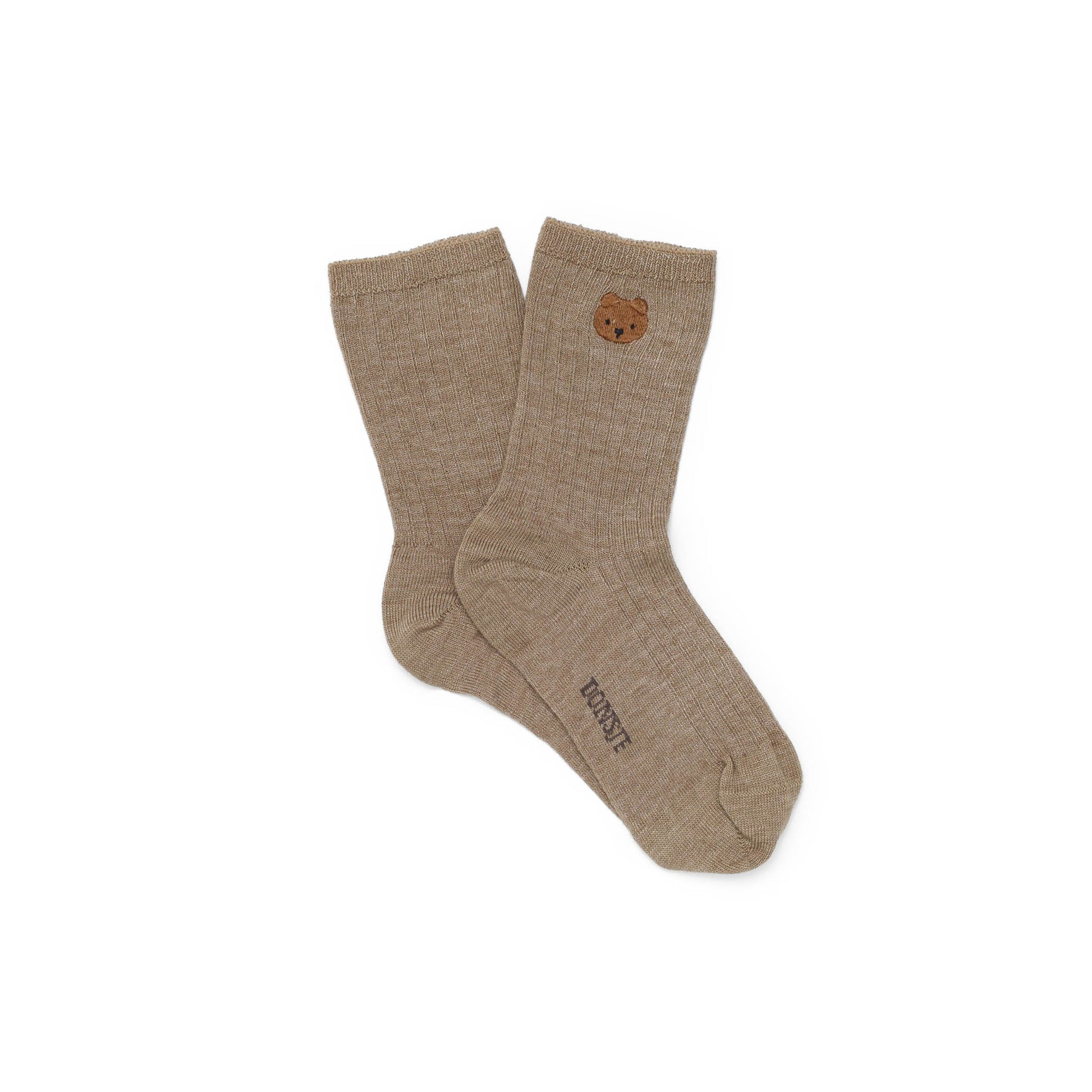 Donsje - Söckchen "Bell Socks  Bear" | dusty green - Leja Concept Store
