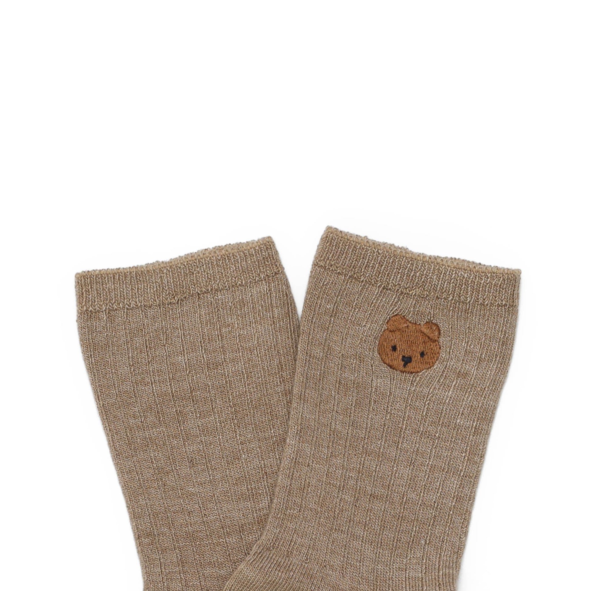 Donsje - Söckchen "Bell Socks  Bear" | dusty green - Leja Concept Store