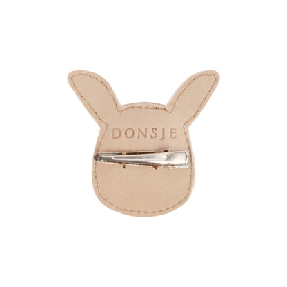 Donsje - Clip "Josy Classic Hairclip  Bunny" | taupe nubuck - Leja Concept Store