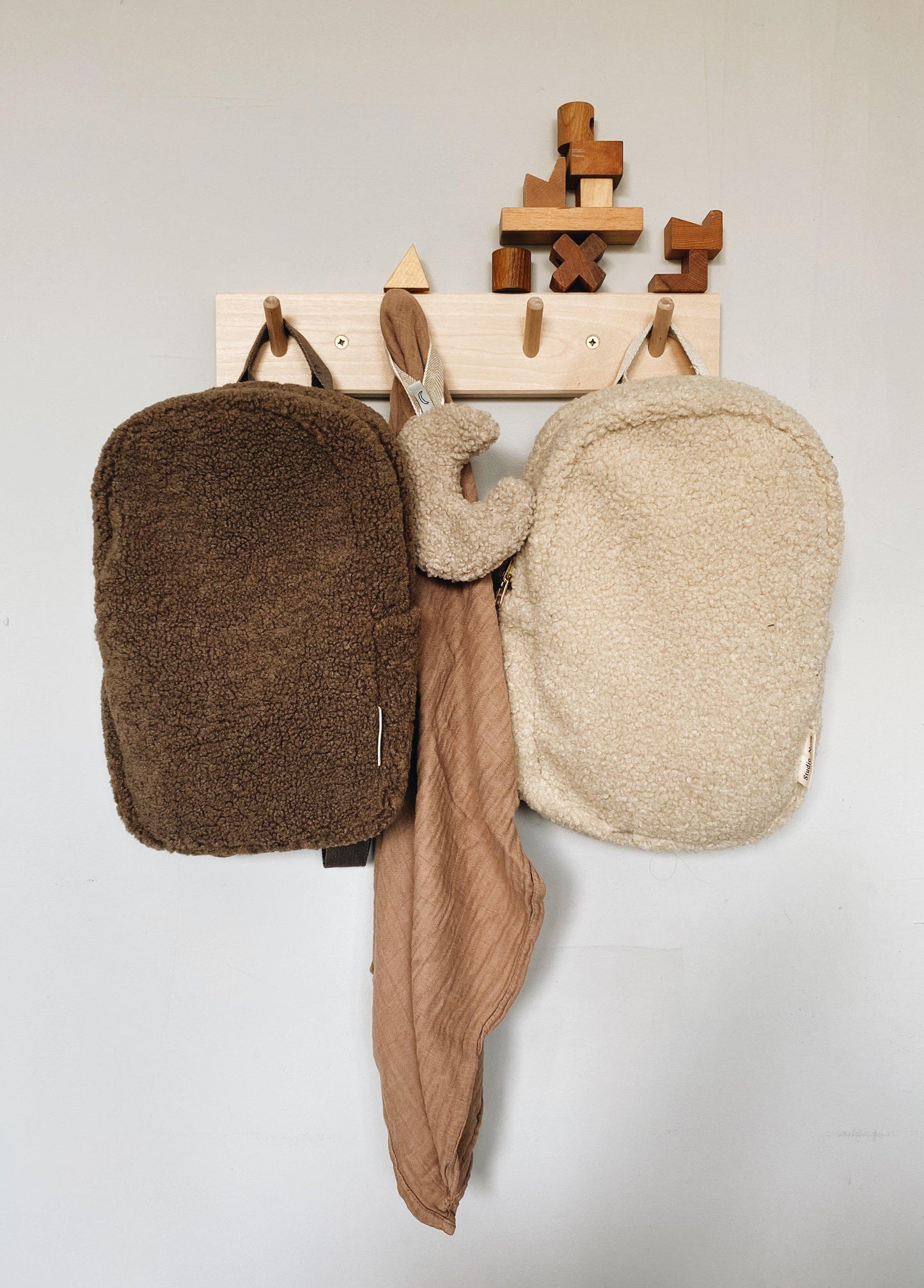 Studio Noos - Kinderrucksack "Mini Chunky Backpack" | braun - Leja Concept Store Studio Noos Rucksack