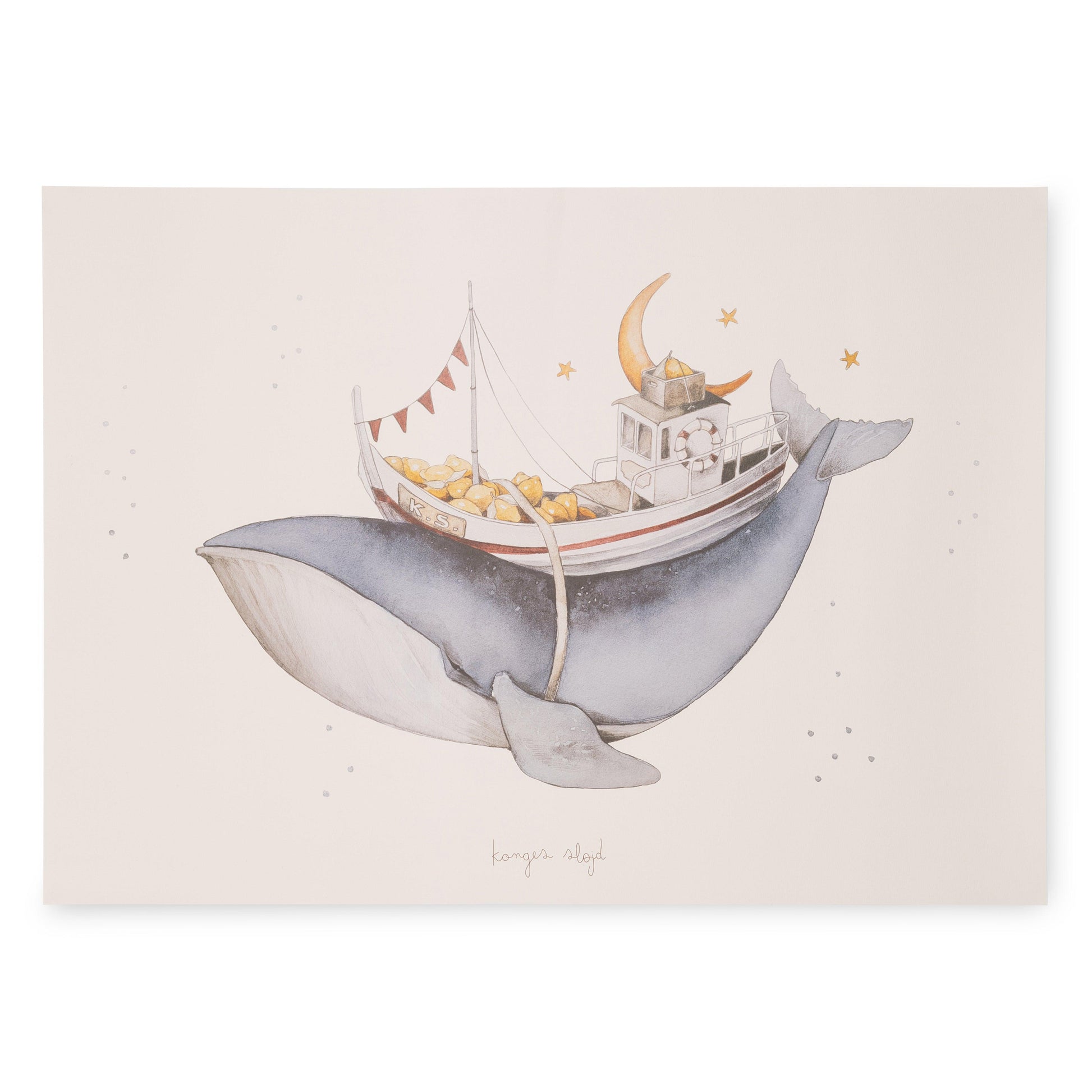 Konges Sløjd - Poster "Whale" - Leja Concept Store Konges Sløjd