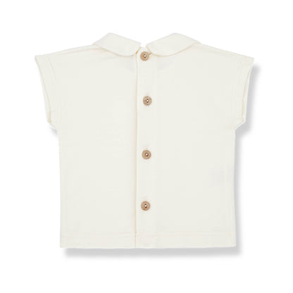 1 + in the Family - Blusenshirt / Collar blouse "LUNA" | ecru - Leja Concept Store