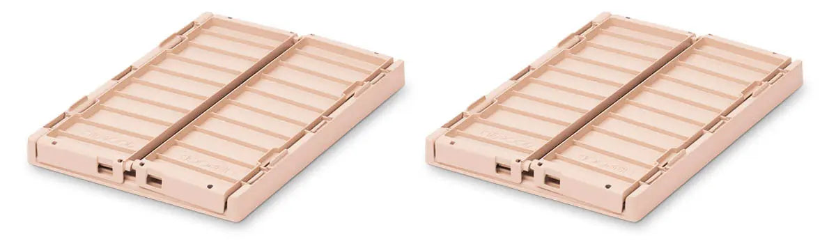 Liewood - 2er Pack Aufbewahrungskiste / Klappbox  "Weston Storage Box S" | Rose - Leja Concept Store