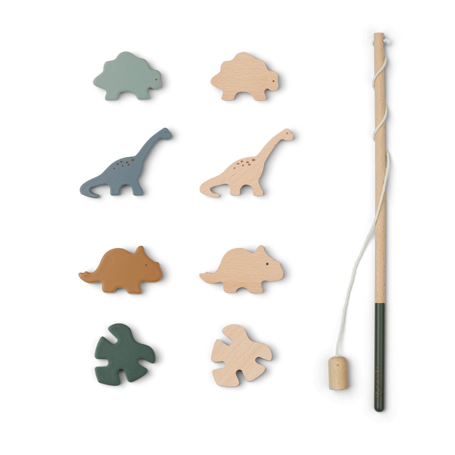 Liewood - Angelspiel  "Sebastian fishing game" | Dino Hunter Green Multi Mix - Leja Concept Store