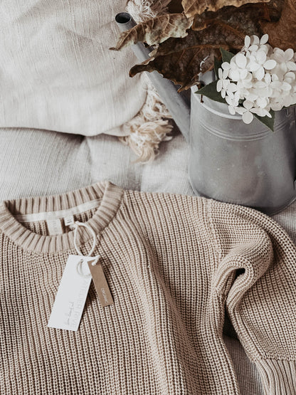 Atelier Rive - Pullover "Chunky Knit" Mini | Almond
