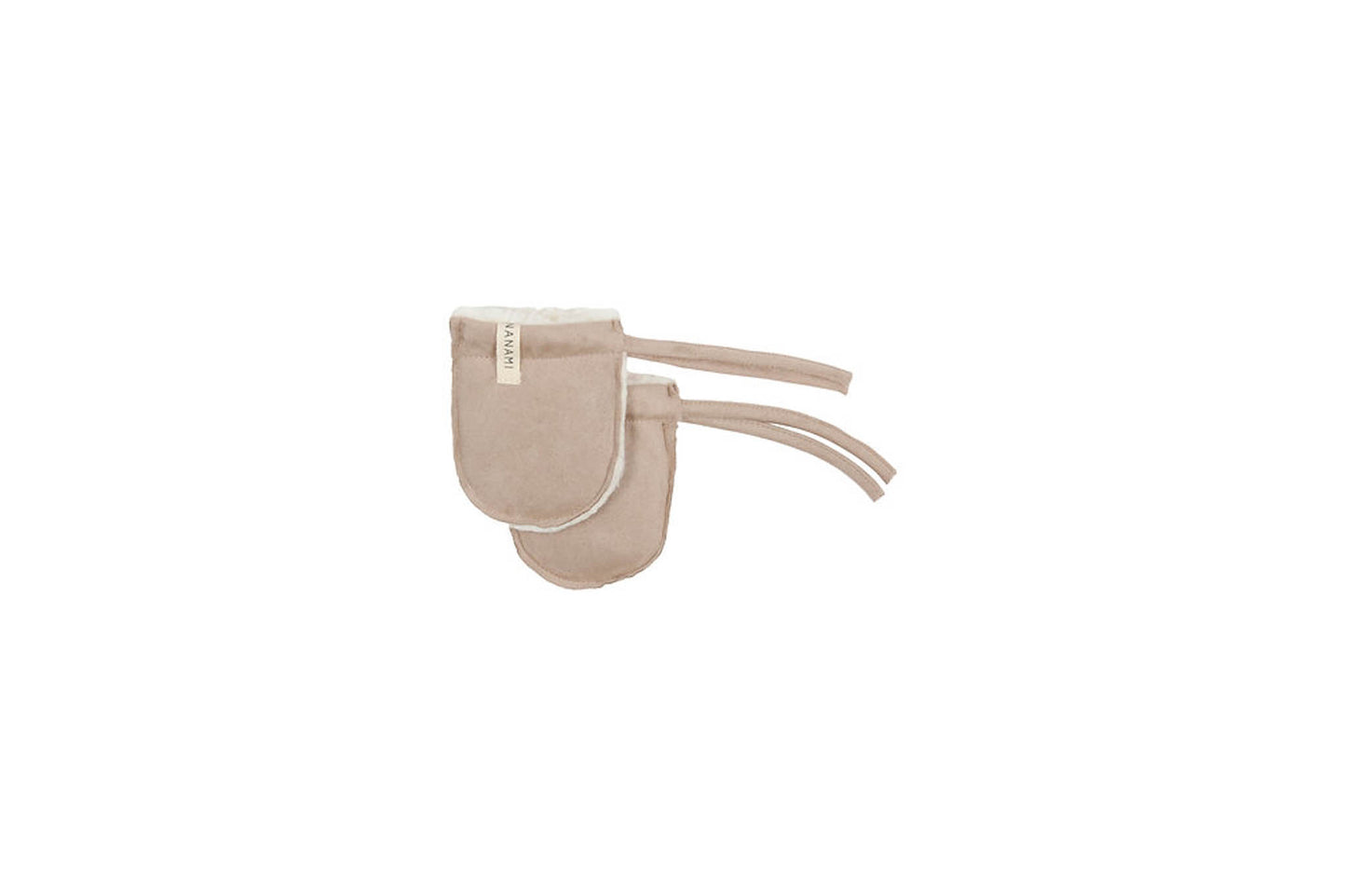 Nanami - Handschuhe "Leder/Teddy" | sand / off-white - Leja Concept Store