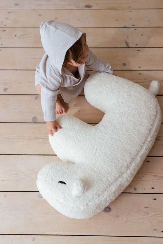 Nanami - Nursing Pillow / Cuddly Toy "Polar Bear" | white