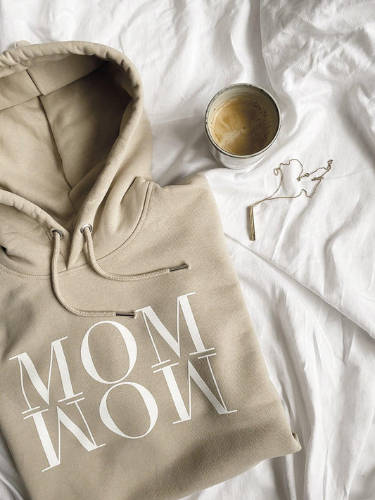 Unique Love - Hoodie "MOM WOW" | sand - Leja Concept Store Unique Love
